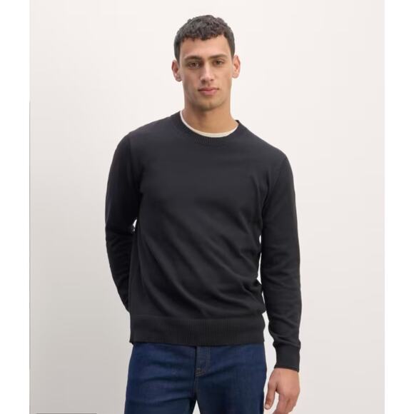Everlane Men's Black The No-Sweat Sweater Uniform NWOT Size XXL